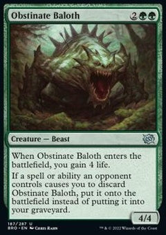 Obstinate Baloth⁣ - The Brothers' War⁣ (Uncommon)⁣ [187]