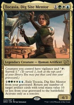 Tocasia, Dig Site Mentor⁣ - The Brothers' War⁣ (Rare)⁣ [224]