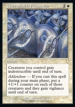Unbreakable Formation⁣ - Commander: The Brothers' War⁣ (Rare)⁣ [78]