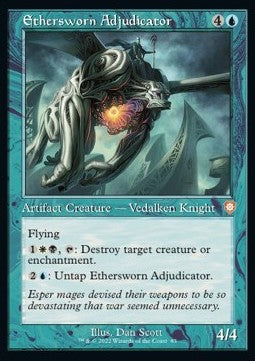 Ethersworn Adjudicator⁣ - Commander: The Brothers' War⁣ (Mythic)⁣ [83]