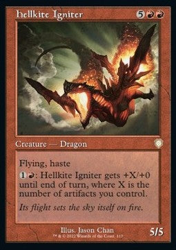 Hellkite Igniter⁣ - Commander: The Brothers' War⁣ (Rare)⁣ [117]