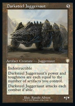 Darksteel Juggernaut⁣ - Commander: The Brothers' War⁣ (Rare)⁣ [137]