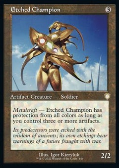 Etched Champion⁣ - Commander: The Brothers' War⁣ (Rare)⁣ [140]