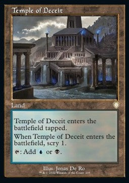Temple of Deceit⁣ - Commander: The Brothers' War⁣ (Rare)⁣ [205]