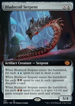 Bladecoil Serpent⁣ - The Brothers' War: Extras⁣ (Mythic)⁣ [361]