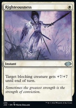 Righteousness⁣ - Jumpstart 2022⁣ (Uncommon)⁣ [235]