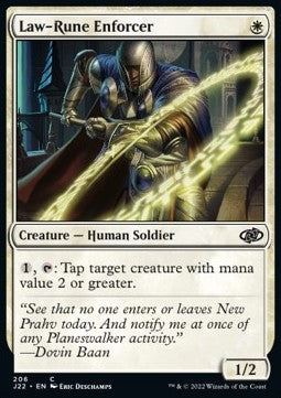 Law-Rune Enforcer⁣ - Jumpstart 2022⁣ (Common)⁣ [206]