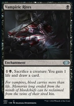 Vampiric Rites⁣ - Jumpstart 2022⁣ (Uncommon)⁣ [484]
