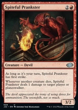 Spiteful Prankster⁣ - Jumpstart 2022⁣ (Uncommon)⁣ [606]