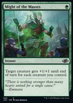 Might of the Masses⁣ - Jumpstart 2022⁣ (Common)⁣ [690]