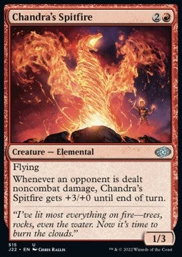 Chandra's Spitfire⁣ - Jumpstart 2022⁣ (Uncommon)⁣ [515]