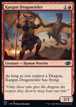 Kargan Dragonrider⁣ - Jumpstart 2022⁣ (Common)⁣ [561]