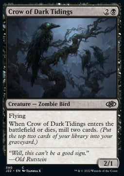 Crow of Dark Tidings⁣ - Jumpstart 2022⁣ (Common)⁣ [390]