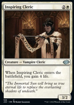 Inspiring Cleric⁣ - Jumpstart 2022⁣ (Uncommon)⁣ [199]