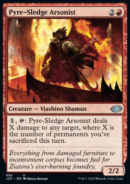 Pyre-Sledge Arsonist⁣ - Jumpstart 2022⁣ (Uncommon)⁣ [582]
