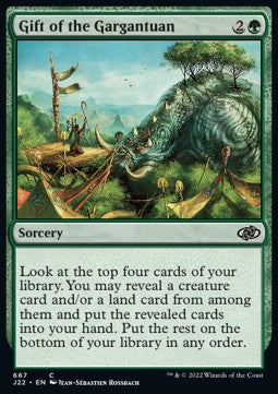 Gift of the Gargantuan⁣ - Jumpstart 2022⁣ (Common)⁣ [667]