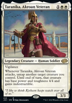 Taranika, Akroan Veteran⁣ - Jumpstart 2022⁣ (Rare)⁣ [253]