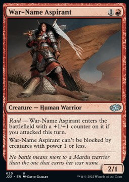 War-Name Aspirant⁣ - Jumpstart 2022⁣ (Uncommon)⁣ [620]