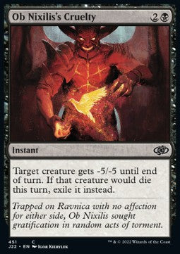 Ob Nixilis's Cruelty⁣ - Jumpstart 2022⁣ (Common)⁣ [451]