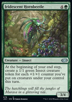 Iridescent Hornbeetle⁣ - Jumpstart 2022⁣ (Uncommon)⁣ [678]