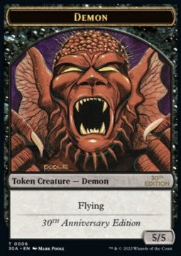 Demon Token (Black 5/5)⁣ - 30th Anniversary Edition⁣ (Token)⁣ [T06]