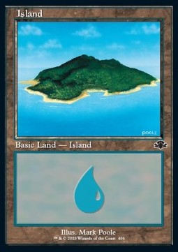 Island (V.1)⁣ - Dominaria Remastered⁣ (Land)⁣ [404]
