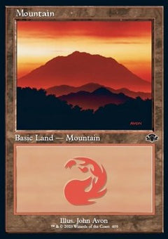 Mountain (V.2)⁣ - Dominaria Remastered⁣ (Land)⁣ [409]
