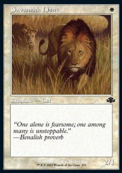 Savannah Lions⁣ - Dominaria Remastered: Extras⁣ (Common)⁣ [270]