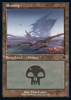 Swamp (V.1)⁣ - Dominaria Remastered⁣ (Land)⁣ [406]