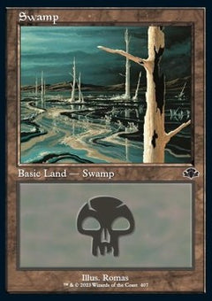 Swamp (V.2)⁣ - Dominaria Remastered⁣ (Land)⁣ [407]