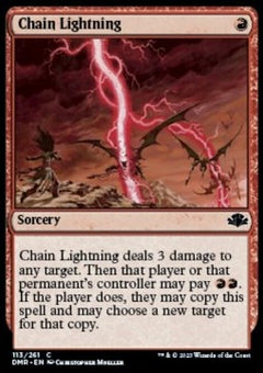 Chain Lightning⁣ - Dominaria Remastered⁣ (Common)⁣ [113]