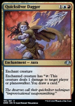 Quicksilver Dagger⁣ - Dominaria Remastered⁣ (Uncommon)⁣ [195]