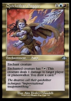 Quicksilver Dagger⁣ - Dominaria Remastered: Extras⁣ (Uncommon)⁣ [363]