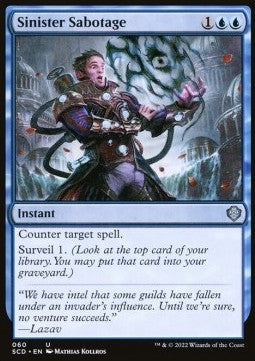 Sinister Sabotage⁣ - Starter Commander Decks⁣ (Uncommon)⁣ [60]