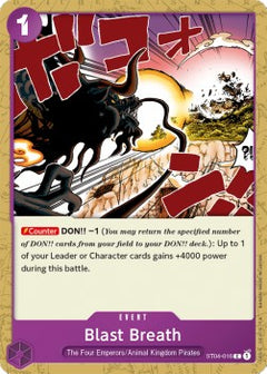 Blast Breath (ST04-016) (V.1)⁣ - Starter Deck: Animal Kingdom Pirates⁣ (Common)⁣ [016]