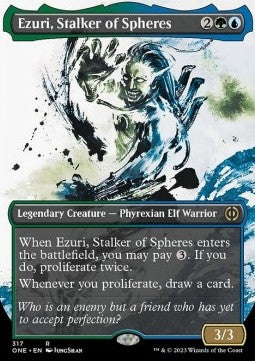 Ezuri, Stalker of Spheres (V.1)⁣ - Phyrexia: All Will Be One: Extras⁣ (Rare)⁣ [317]