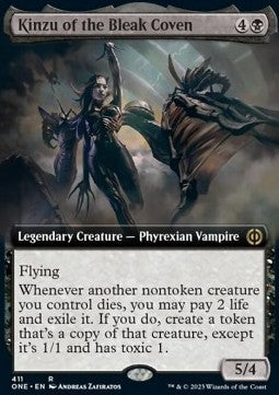 Kinzu of the Bleak Coven (V.2)⁣ - Phyrexia: All Will Be One: Extras⁣ (Rare)⁣ [411]