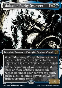 Malcator, Purity Overseer (V.1)⁣ - Phyrexia: All Will Be One: Extras⁣ (Rare)⁣ [320]
