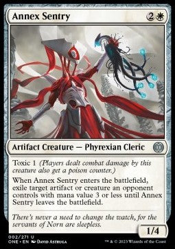 Annex Sentry⁣ - Phyrexia: All Will Be One⁣ (Uncommon)⁣ [2]