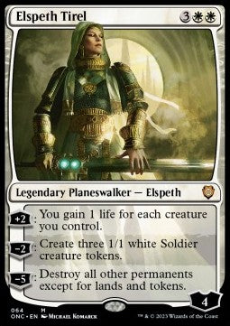 Elspeth Tirel⁣ - Commander: Phyrexia: All Will Be One⁣ (Mythic)⁣ [64]