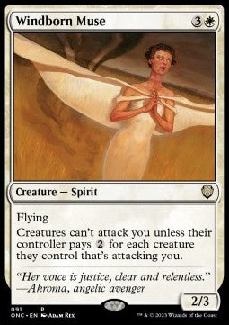 Windborn Muse⁣ - Commander: Phyrexia: All Will Be One⁣ (Rare)⁣ [91]