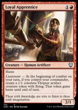 Loyal Apprentice⁣ - Commander: Phyrexia: All Will Be One⁣ (Uncommon)⁣ [102]