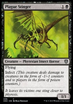 Plague Stinger⁣ - Commander: Phyrexia: All Will Be One⁣ (Common)⁣ [96]