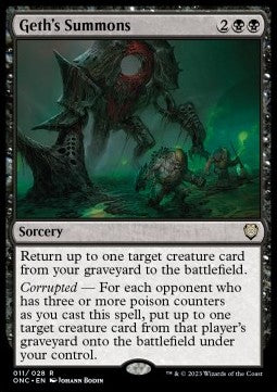 Geth's Summons⁣ - Commander: Phyrexia: All Will Be One⁣ (Rare)⁣ [11]