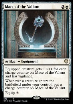 Mace of the Valiant⁣ - Commander: Phyrexia: All Will Be One⁣ (Rare)⁣ [78]