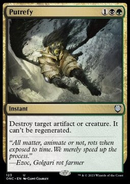 Putrefy⁣ - Commander: Phyrexia: All Will Be One⁣ (Uncommon)⁣ [123]