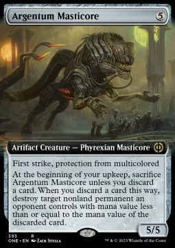 Argentum Masticore⁣ - Phyrexia: All Will Be One: Extras⁣ (Rare)⁣ [393]
