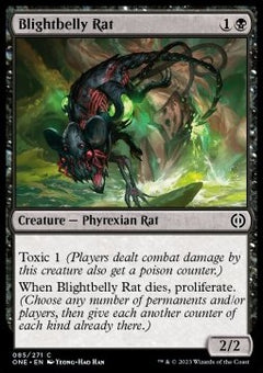 Blightbelly Rat⁣ - Phyrexia: All Will Be One⁣ (Common)⁣ [85]