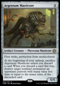 Argentum Masticore⁣ - Phyrexia: All Will Be One⁣ (Rare)⁣ [222]