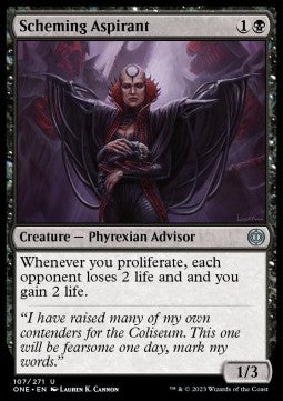 Scheming Aspirant⁣ - Phyrexia: All Will Be One⁣ (Uncommon)⁣ [107]
